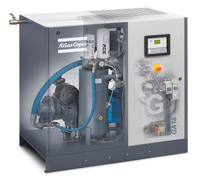 Компресори от серия Atlas Copco GA