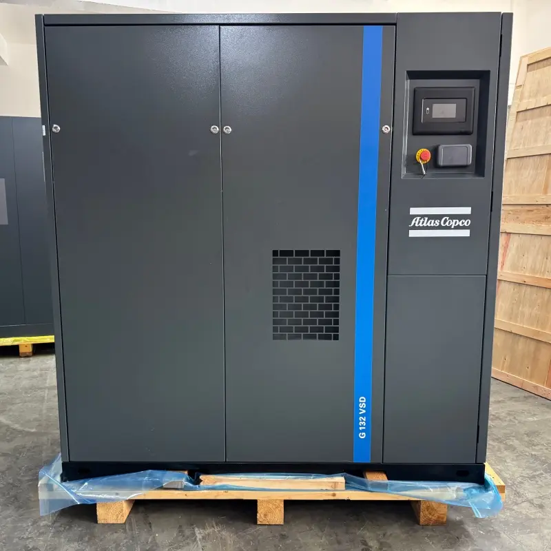 Atlas Copco G132VSD маслен инжекционен винтов компресор 400V 50HZ задвижване с променлива скорост