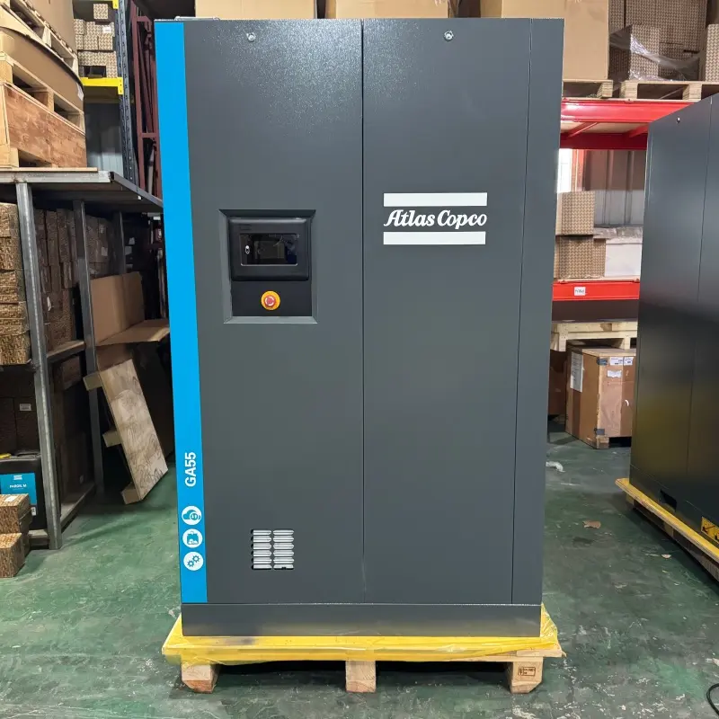 Atlas Copco GA55 55kW 75HP Маслен инжекционен винтов въздушен компресор Оригинален