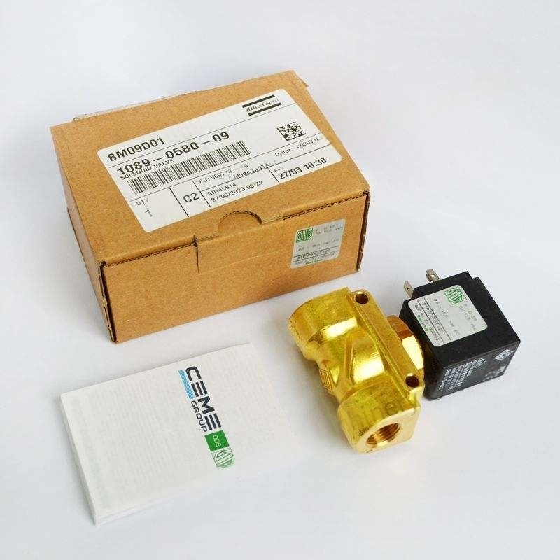 Atlas Copco Inverter Solenoid Valve GA37VSD Metal Model 1089058009 за индустриални компресори