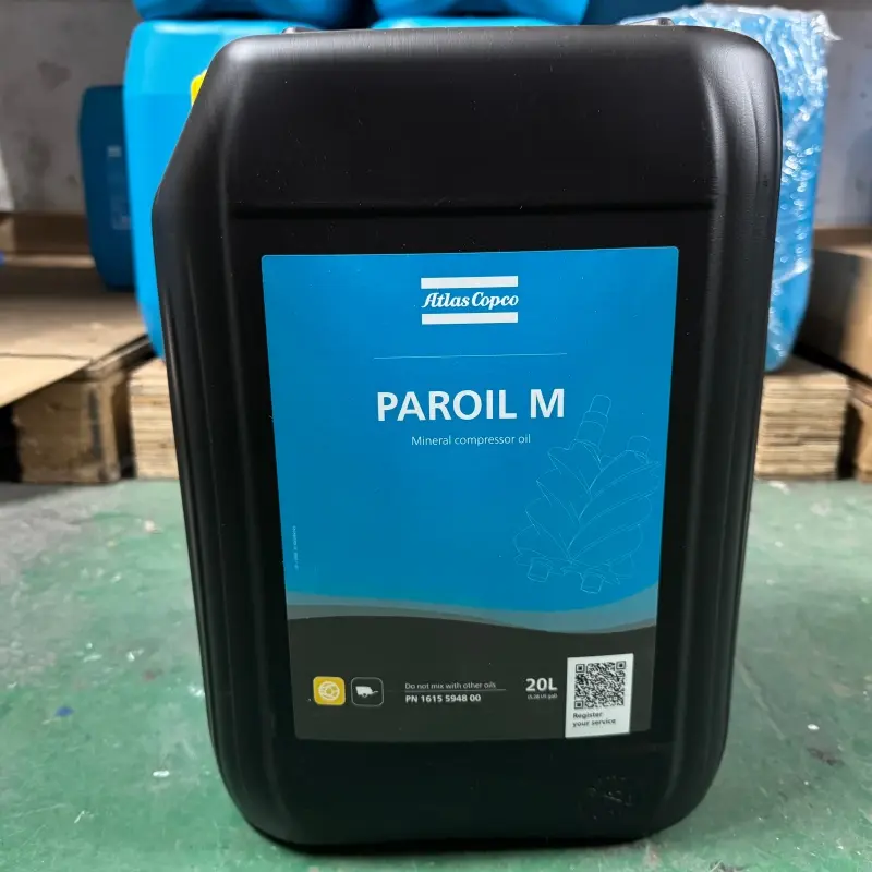 Atlas Copco Oil 1615594800 Paroil M минерална смазка за преносими компресори Оригинален