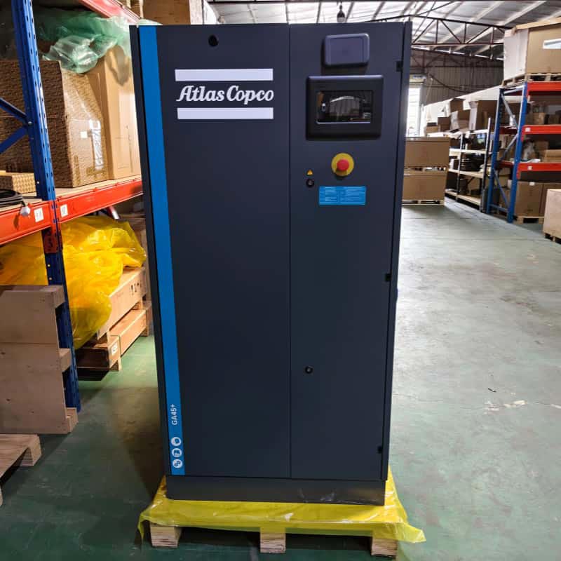 Стационарни ротационни винтови въздушни компресори Atlas Copco GA45+ Смазани AC захранване 380V/ 400V 45KW