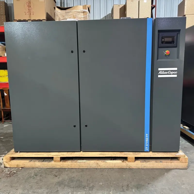 Atlas Copco ZT 37 VSD FF Безмаслен винтов компресор 37KW 50HP Сушилня Клас 0 Оригинален