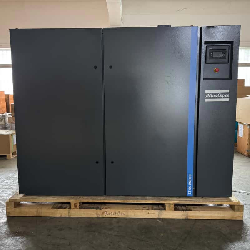 Atlas Copco ZT55 VSD FF | Безмаслен въздушен компресор 55kW за фармацевтична хранително-вкусова промишленост клас 0